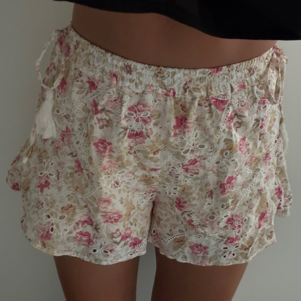 REVOLVE MinkPink Floral Lace Shorts